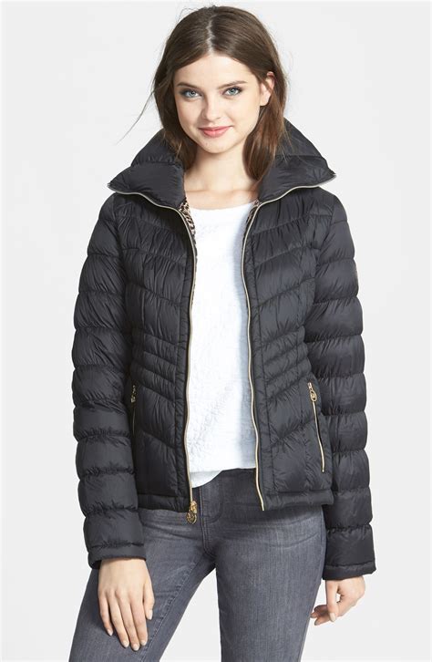 michael michael kors packable down ruched coat|Michael Kors packable puffer coat.